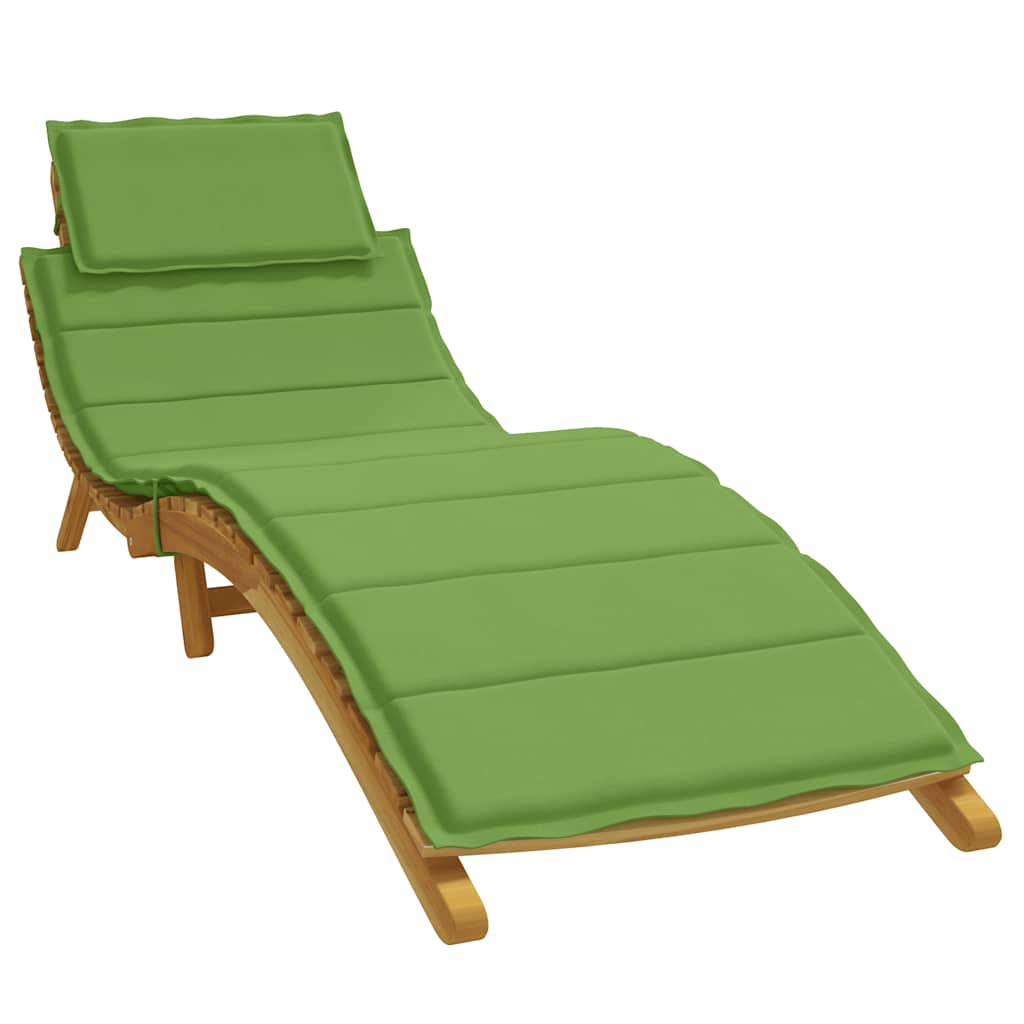 Almofadão para espreguiçadeira 186x58x4cm mesclado tecido verde