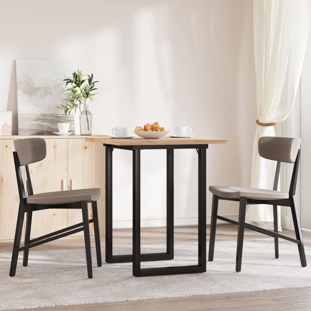 Mesa de jantar estrutura em o 70x70x75,5 cm pinho/aço