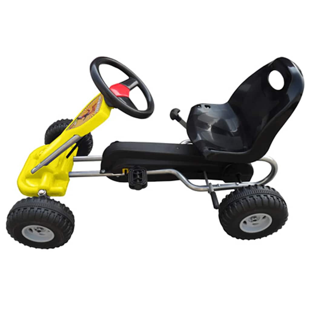 Kart a pedais amarelo