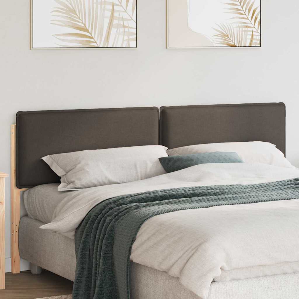 Cabeceira estofada com cabeceira cinza natural e claro 180 cm