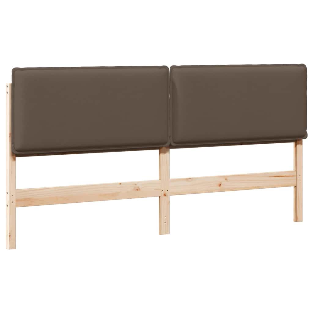 Cabeceira estofada com cabeceira cinza natural e claro 180 cm