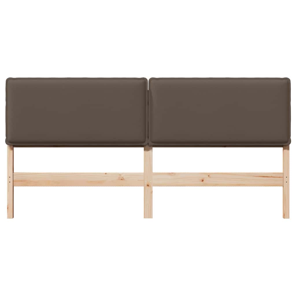 Cabeceira estofada com cabeceira cinza natural e claro 180 cm
