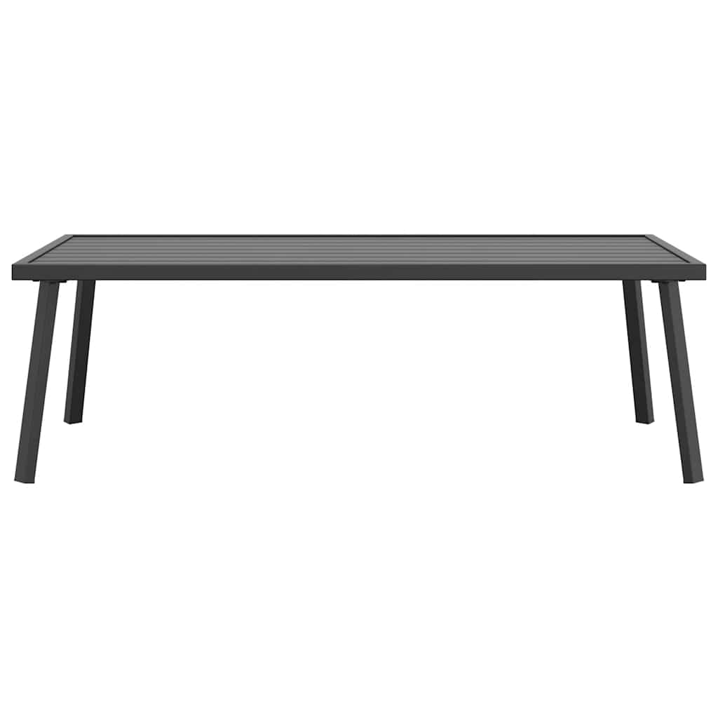 Mesa de centro de jardim 110x55x35 cm aço antracite