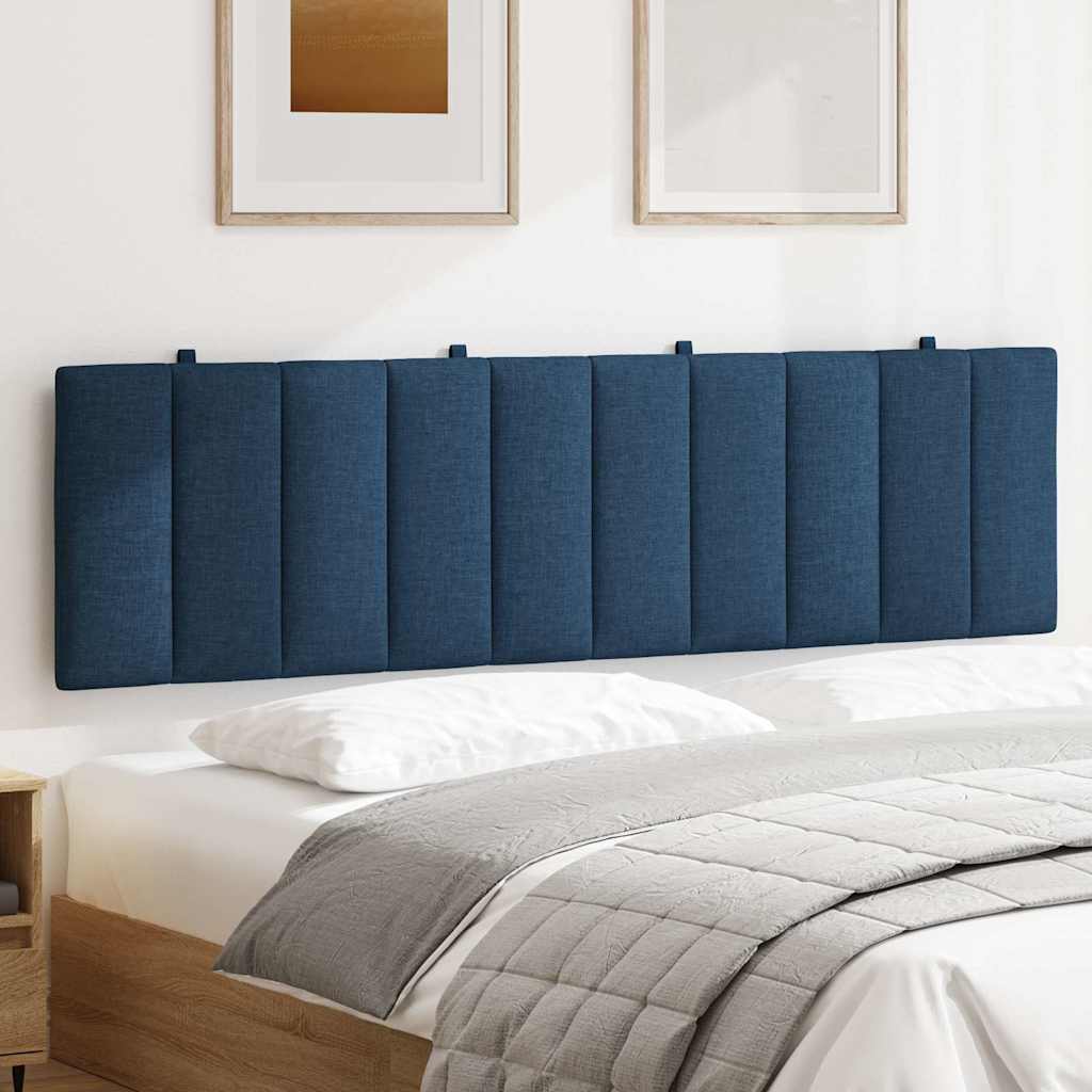 Almofadão de cabeceira hanko 180 cm tecido azul