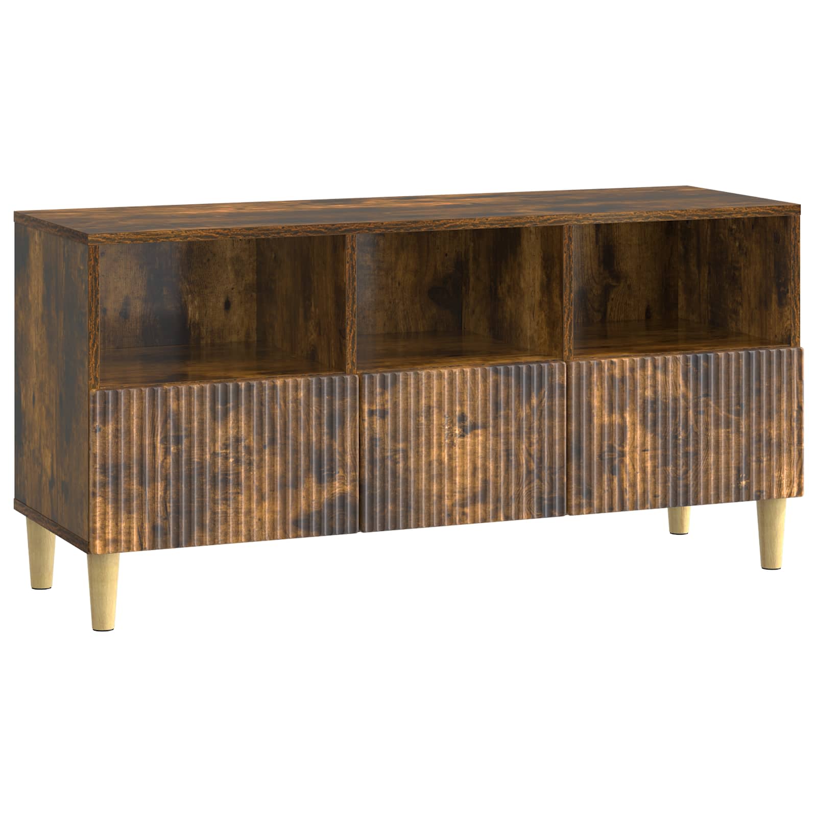 Gabinete para TV com gaveta carvalho fumado 102 x 34,5 x 50 cm