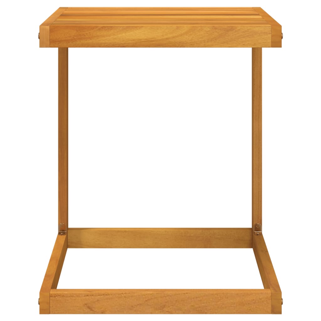 Mesa em c 42x40x50 cm madeira de acácia maciça