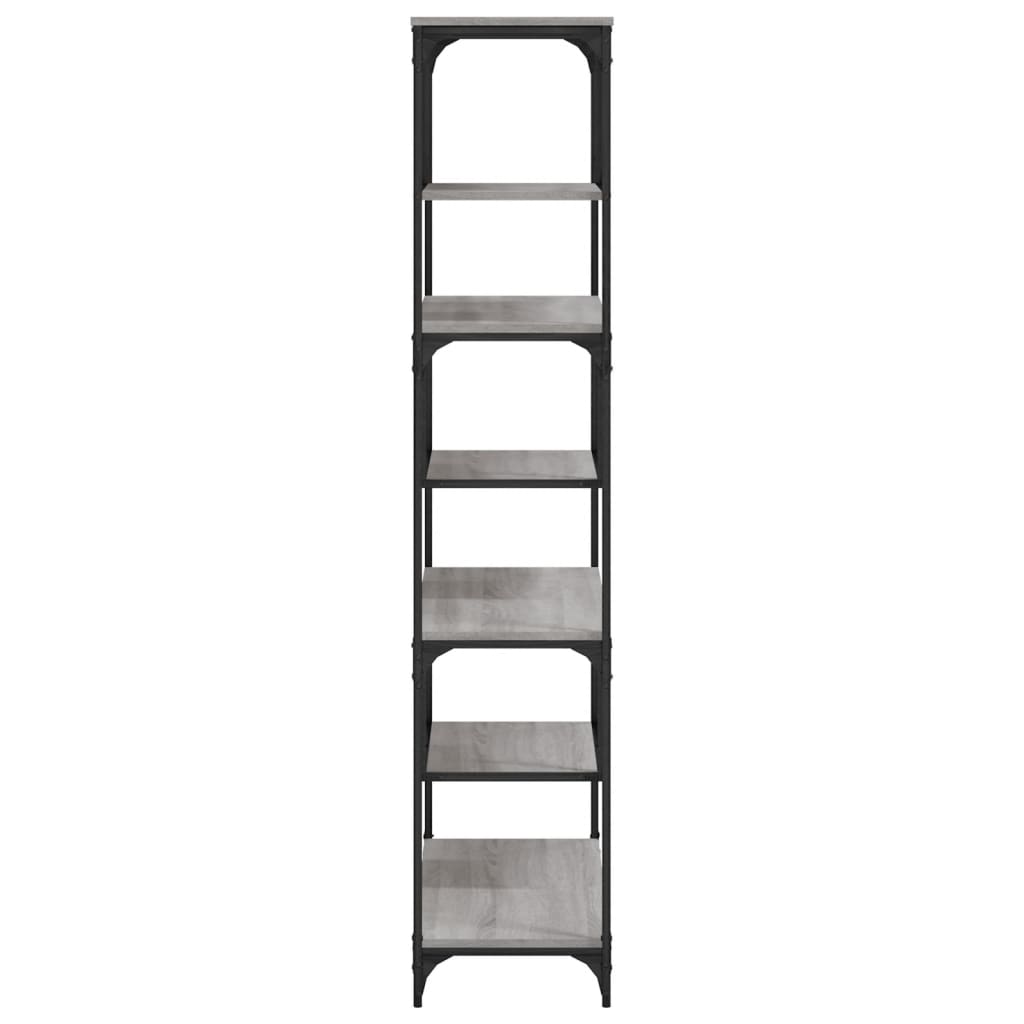 Estante 81x36x176 cm derivados de madeira cinzento sonoma