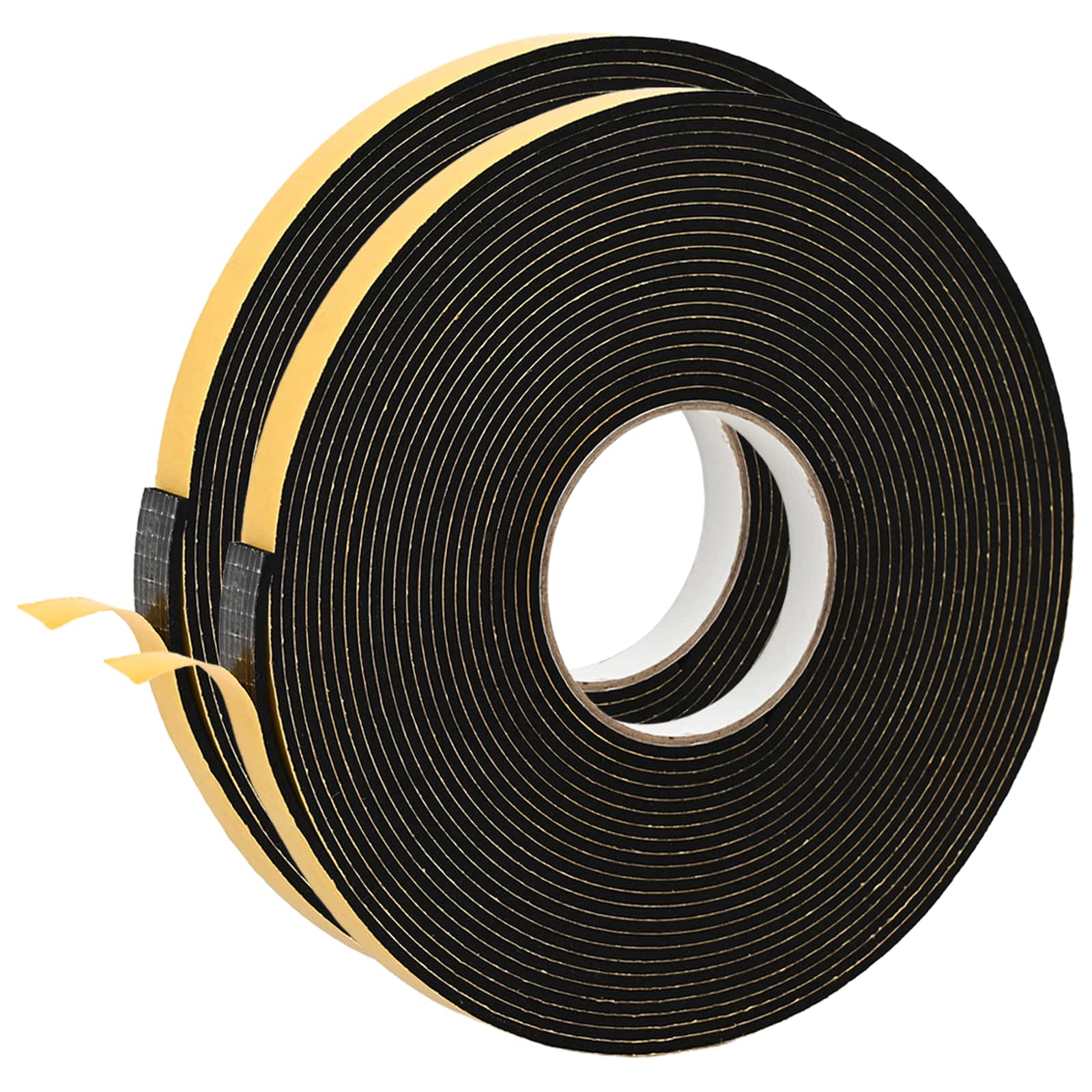 Fita de espuma autoadesiva 2 unid. preto 15mm x 10m espuma cr