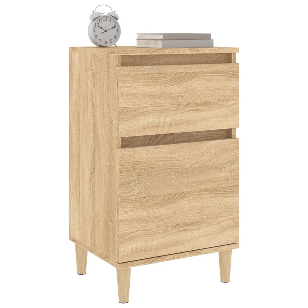 Mesas de cabeceira 2 pcs 40x35x70 cm cor carvalho sonoma