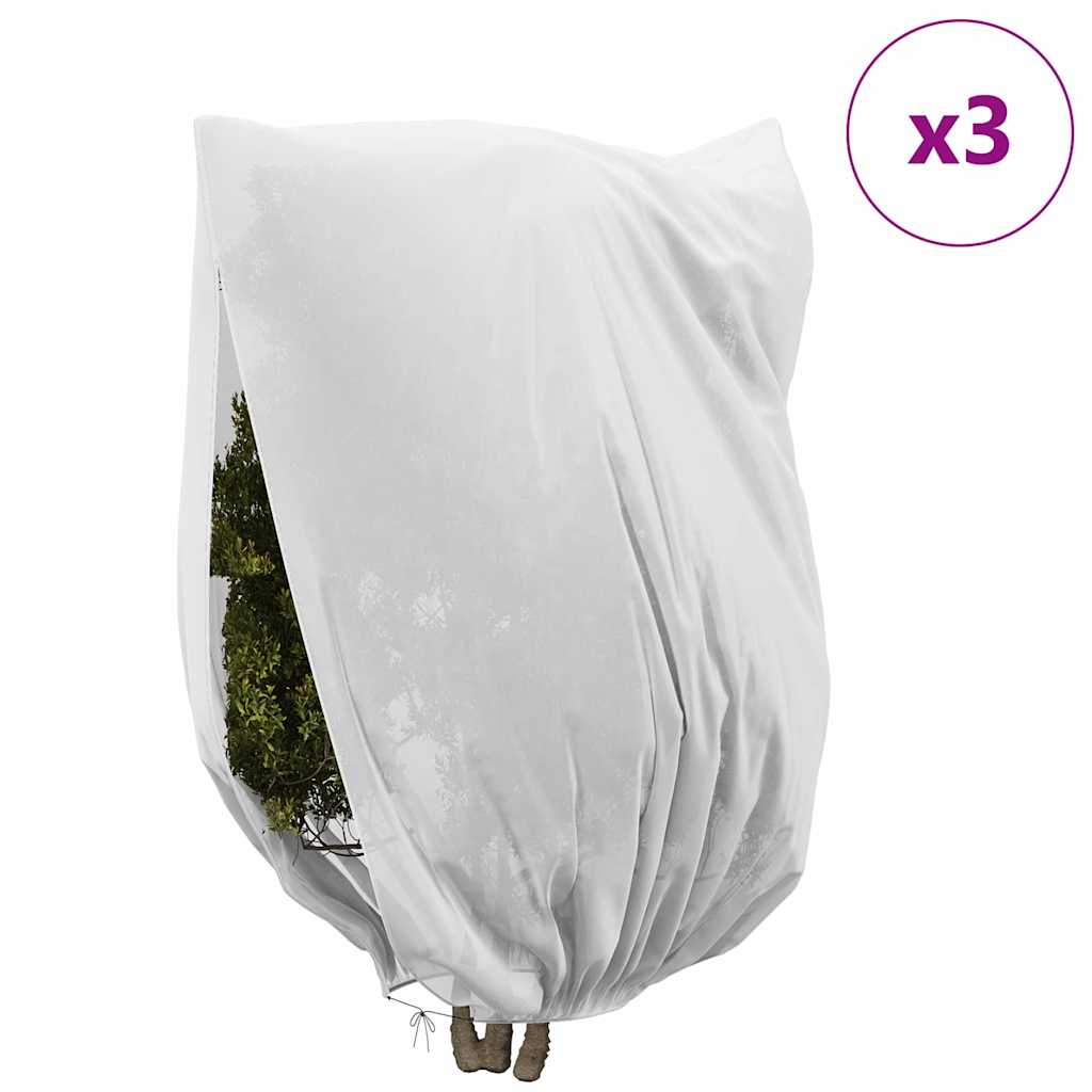 Capas de fleece para proteção contra geada 3 unid. branco