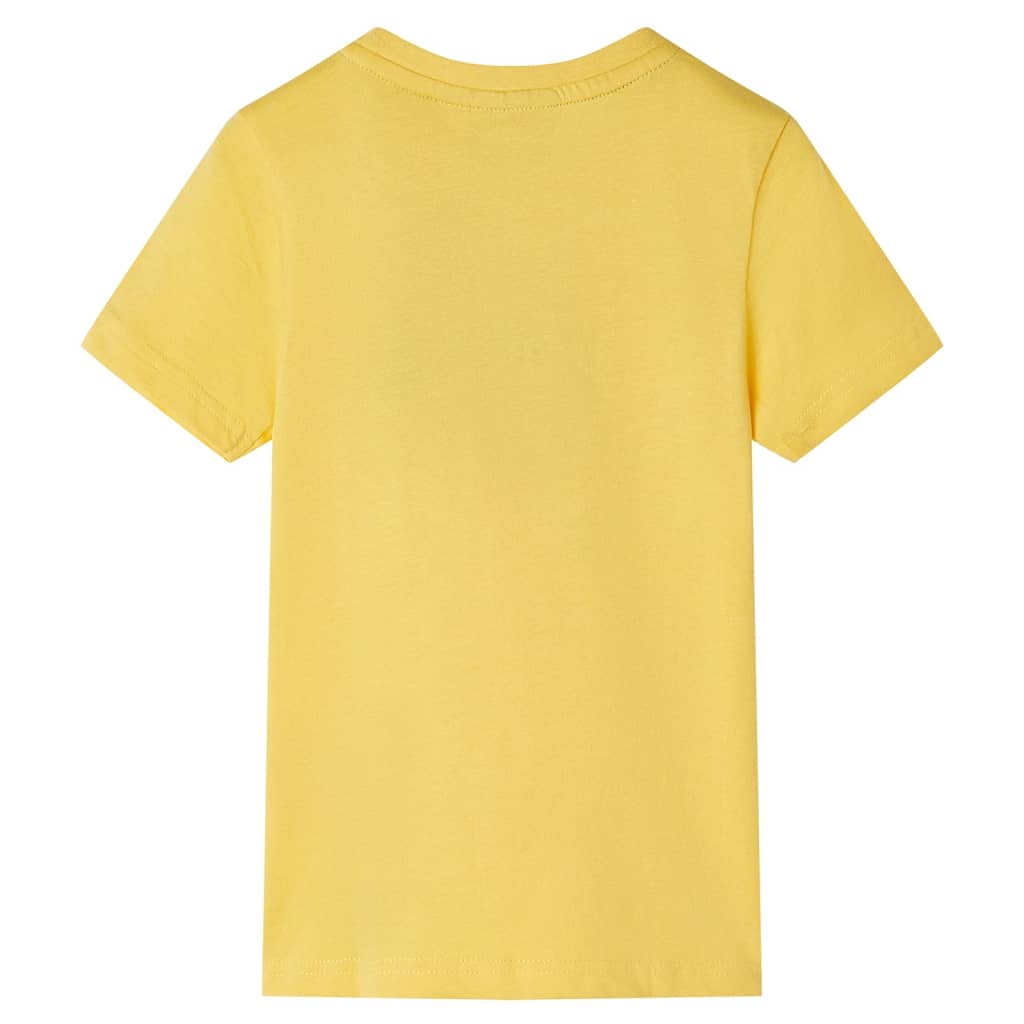 T-shirt de manga curta para criança ocre-claro 128