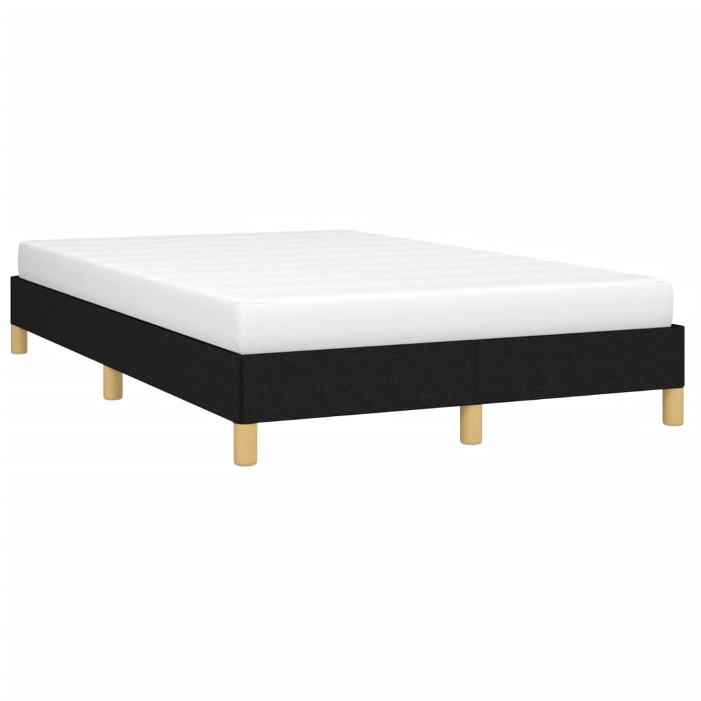 Estrutura de cama sem colchão preto 120x190 cm tecido