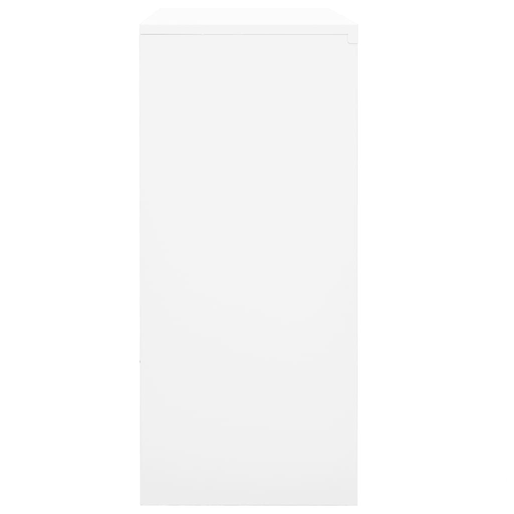 Armário de escritório c/ porta deslizante 90x40x90cm aço branco