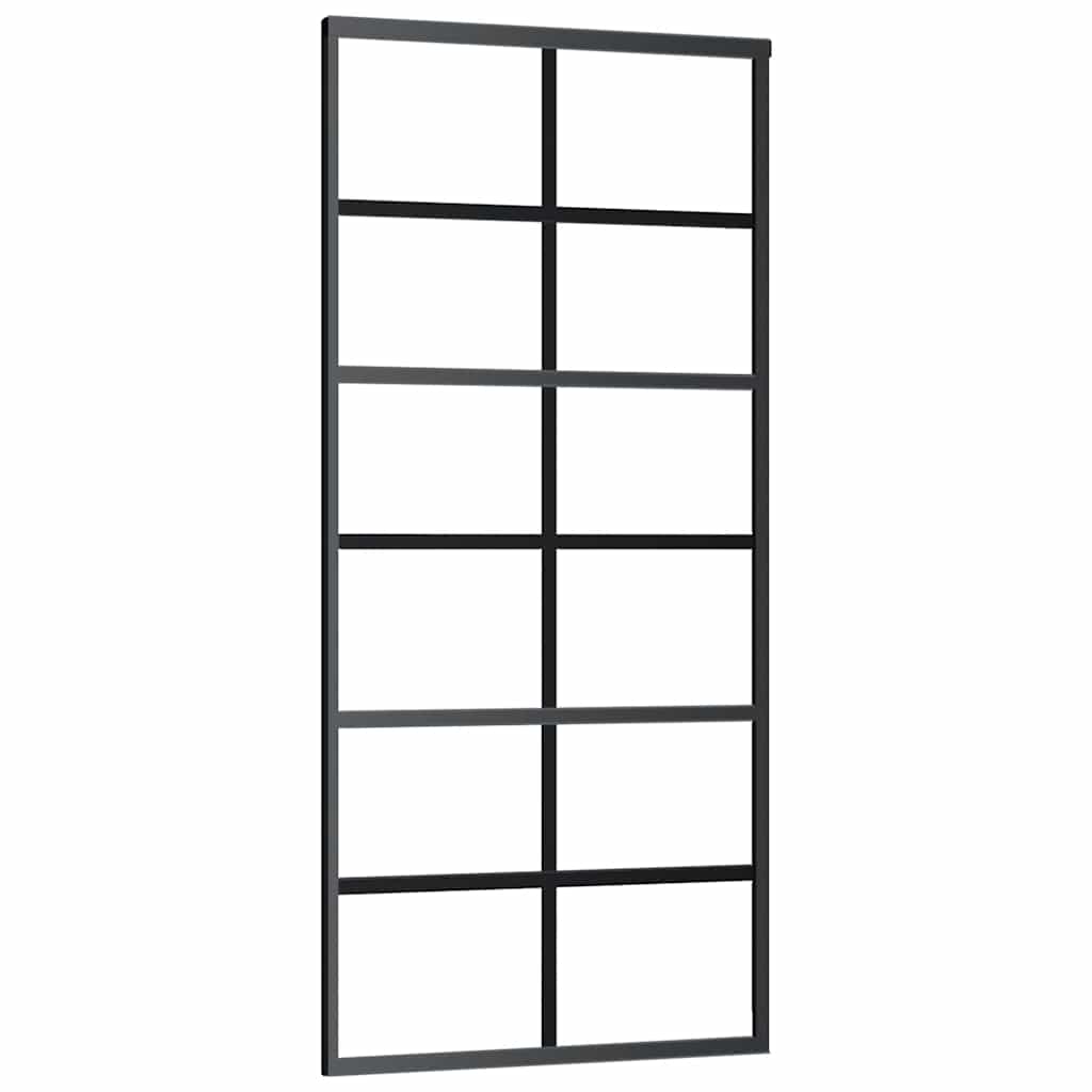 Porta deslizante c/ conj. ferragens 90x205cm vidro esg/alumínio