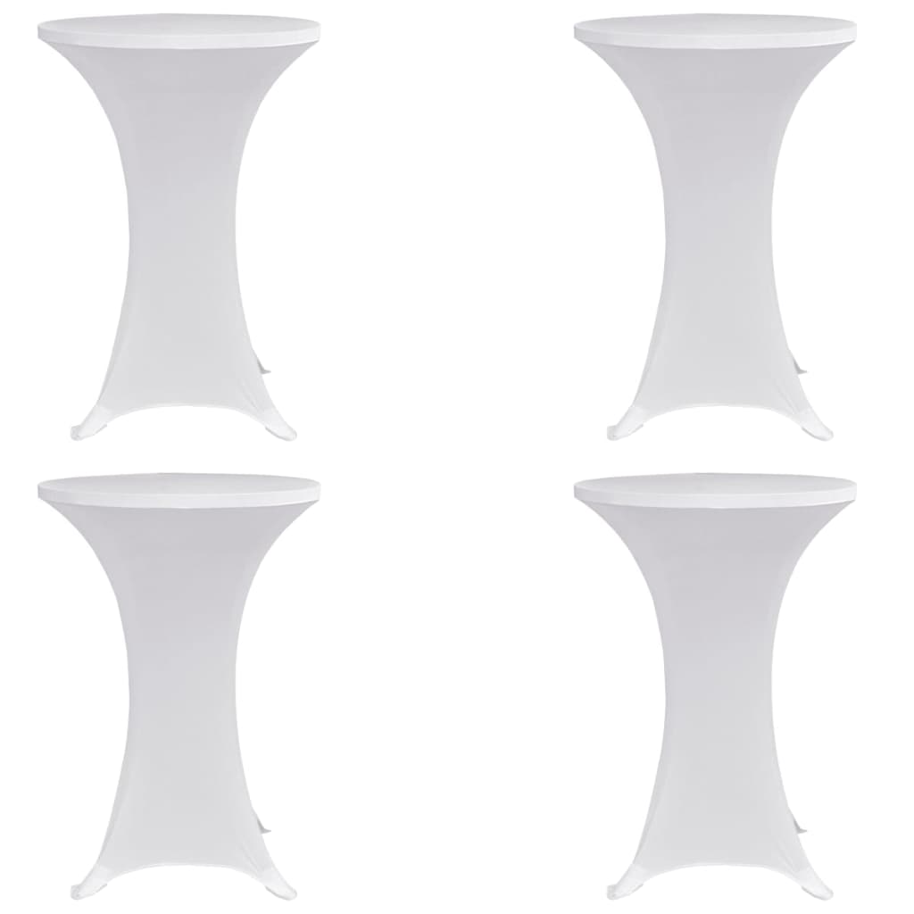 Capa para mesa de pé elástica ø80 cm 4 pcs branco