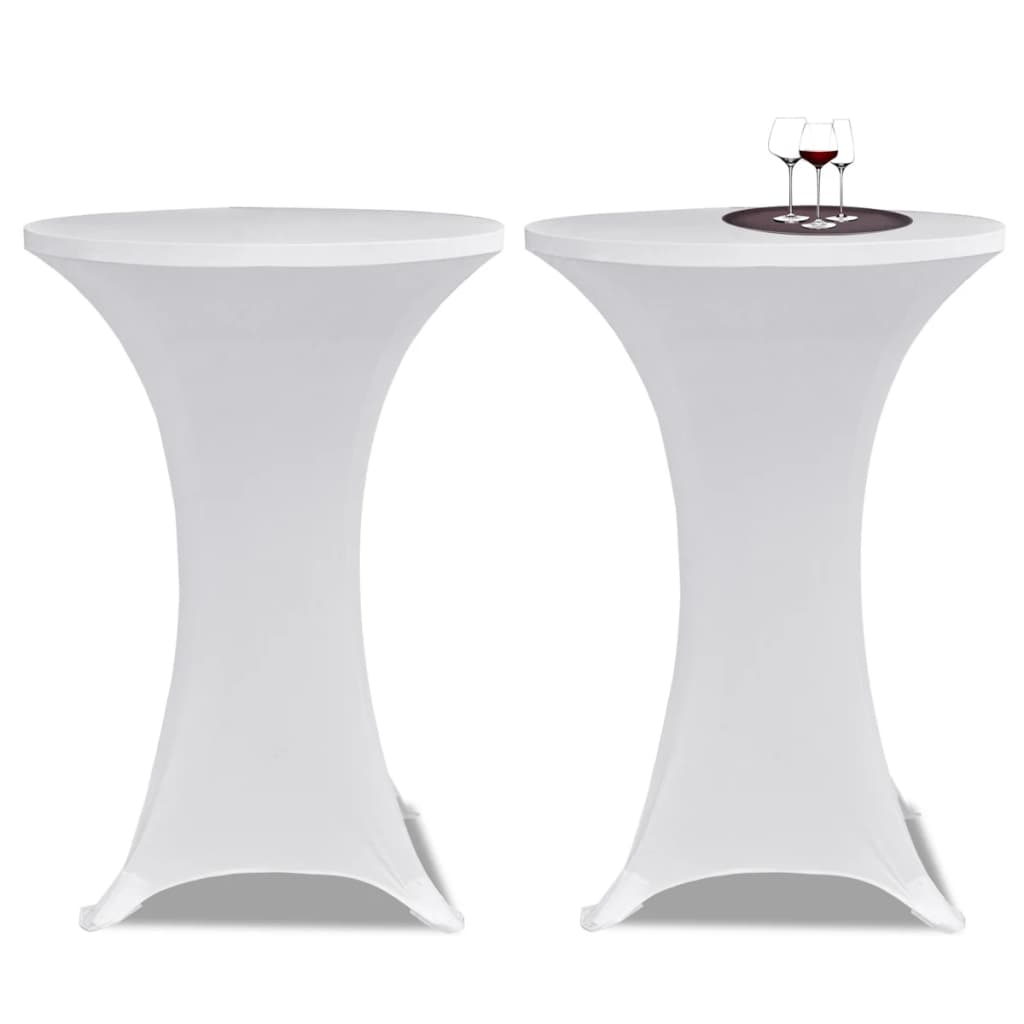 Capa para mesa de pé elástica ø80 cm 4 pcs branco