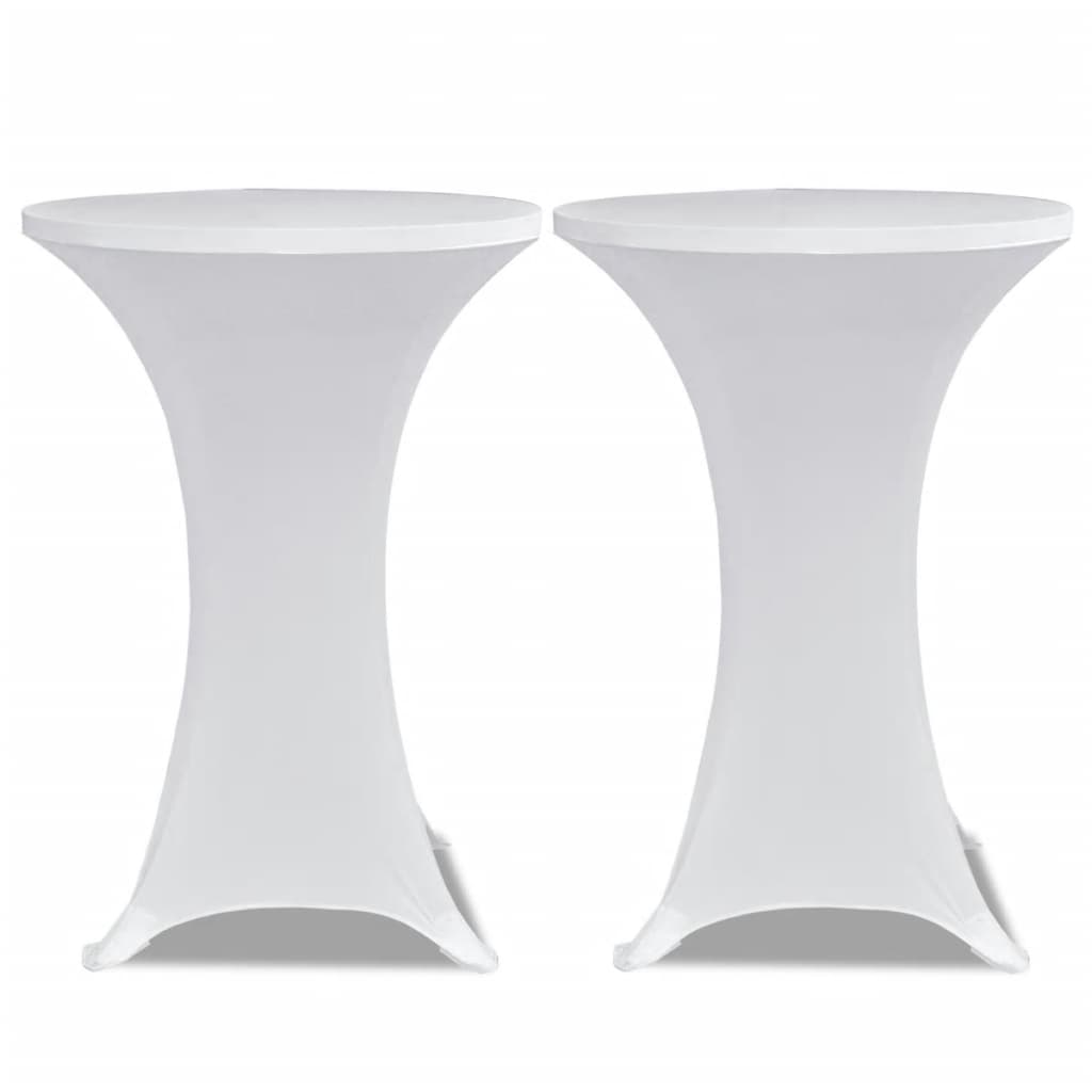 Capa para mesa de pé elástica ø80 cm 4 pcs branco