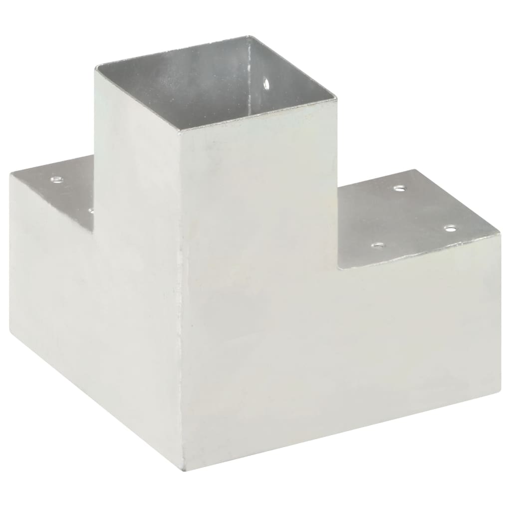 Base para poste em forma de y 91x91 mm metal galvanizado