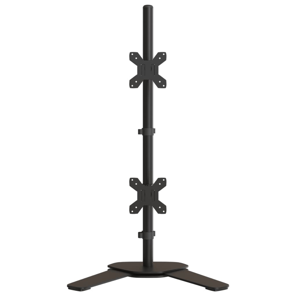 Suporte duplo para monitor vesa 75/100 mm aço preto