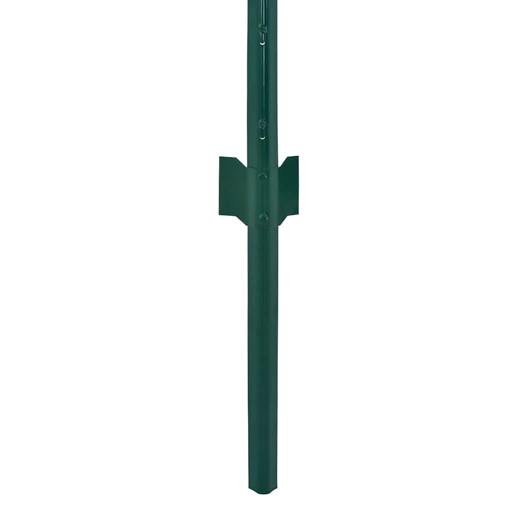 Cerca de arame com postes aço 25x1,5 m verde