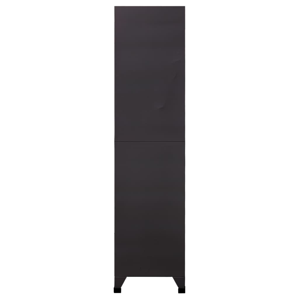Cacifo aço 90x45x180 cm antracite e branco