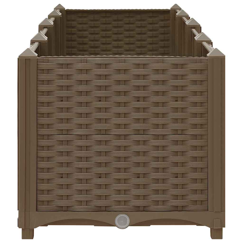 Canteiro elevado 160x40x38 cm polipropileno