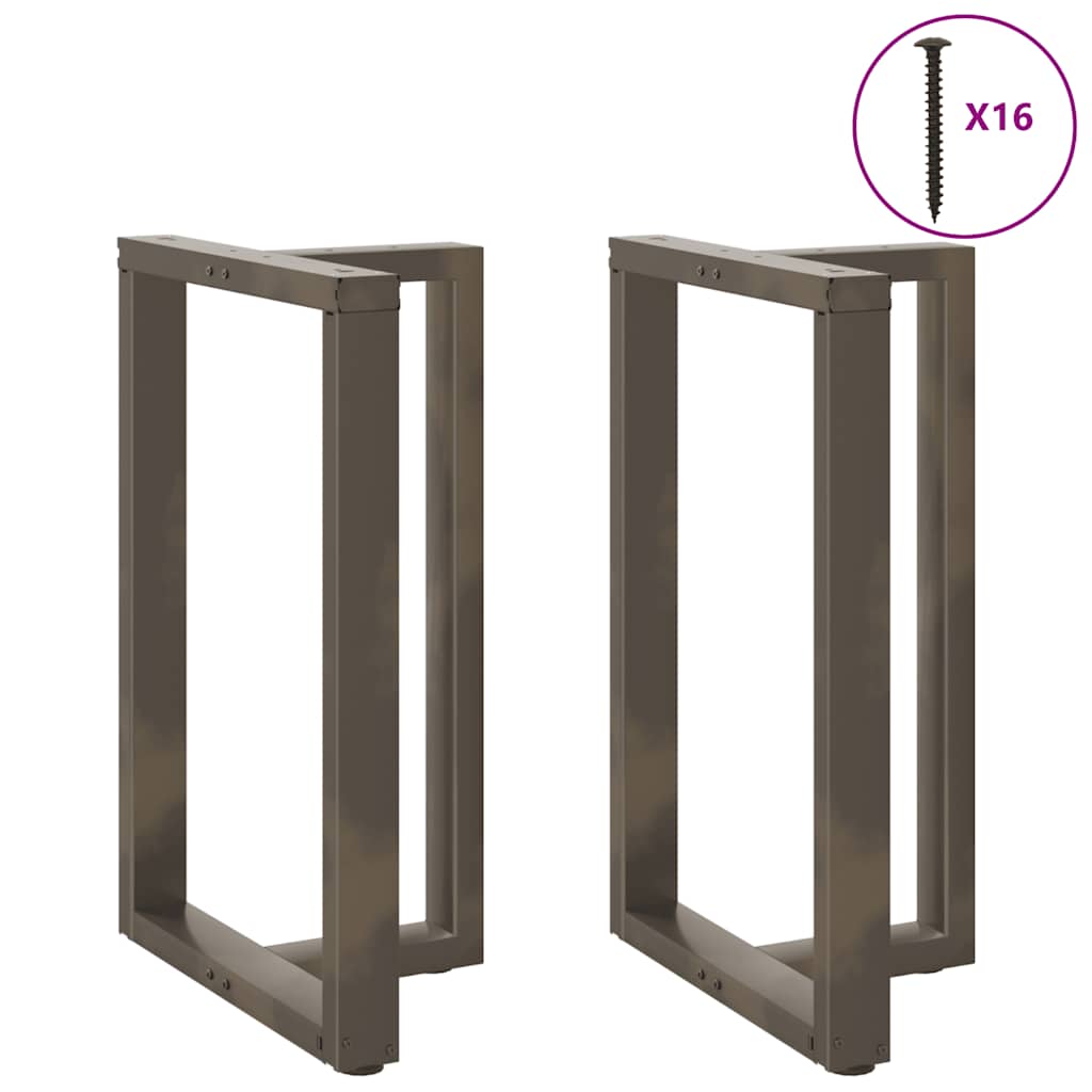 Pés de mesa de bar em forma de t, 2 peças, preto, 60x35x(90-91) cm, aço