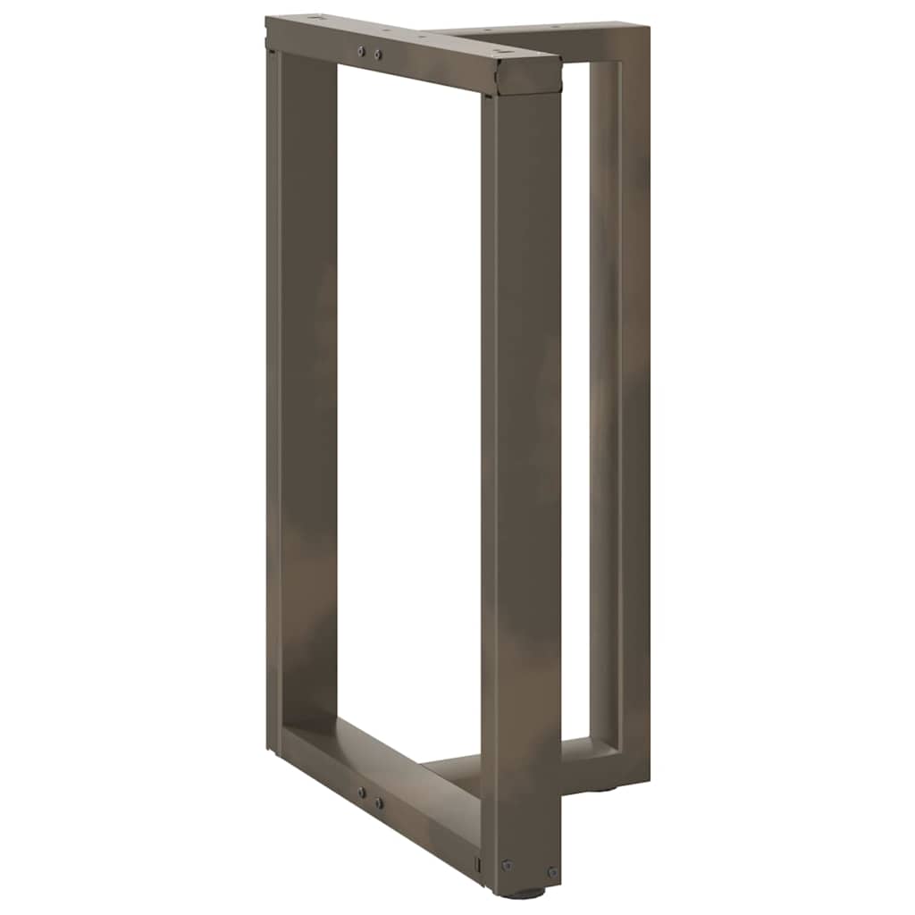 Pés de mesa de bar em forma de t, 2 peças, preto, 60x35x(90-91) cm, aço