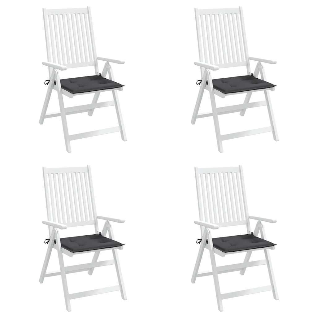 Almofadões p/ cadeiras jardim 4pcs 40x40x4 cm oxford antracite
