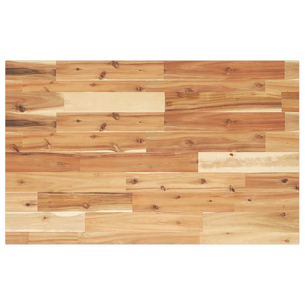 Tampo p/ móvel de wc 80x50x2 cm acácia maciça acabamento a óleo