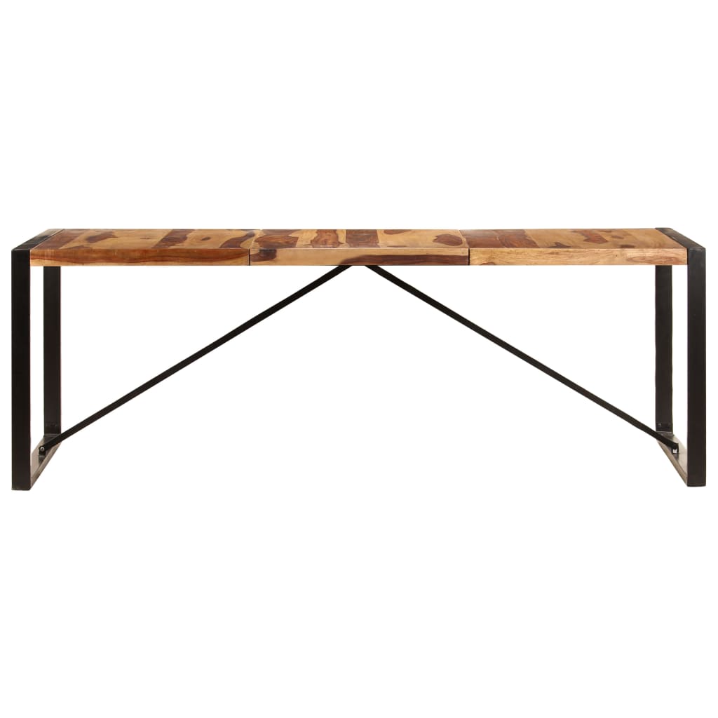 Mesa de jantar 220x100x75 cm madeira de acácia maciça
