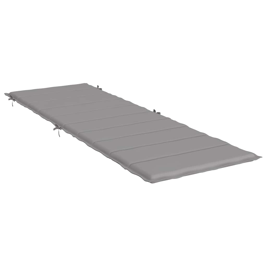Almofadão p/ espreguiçadeira 186x58x4 cm tecido oxford cinzento
