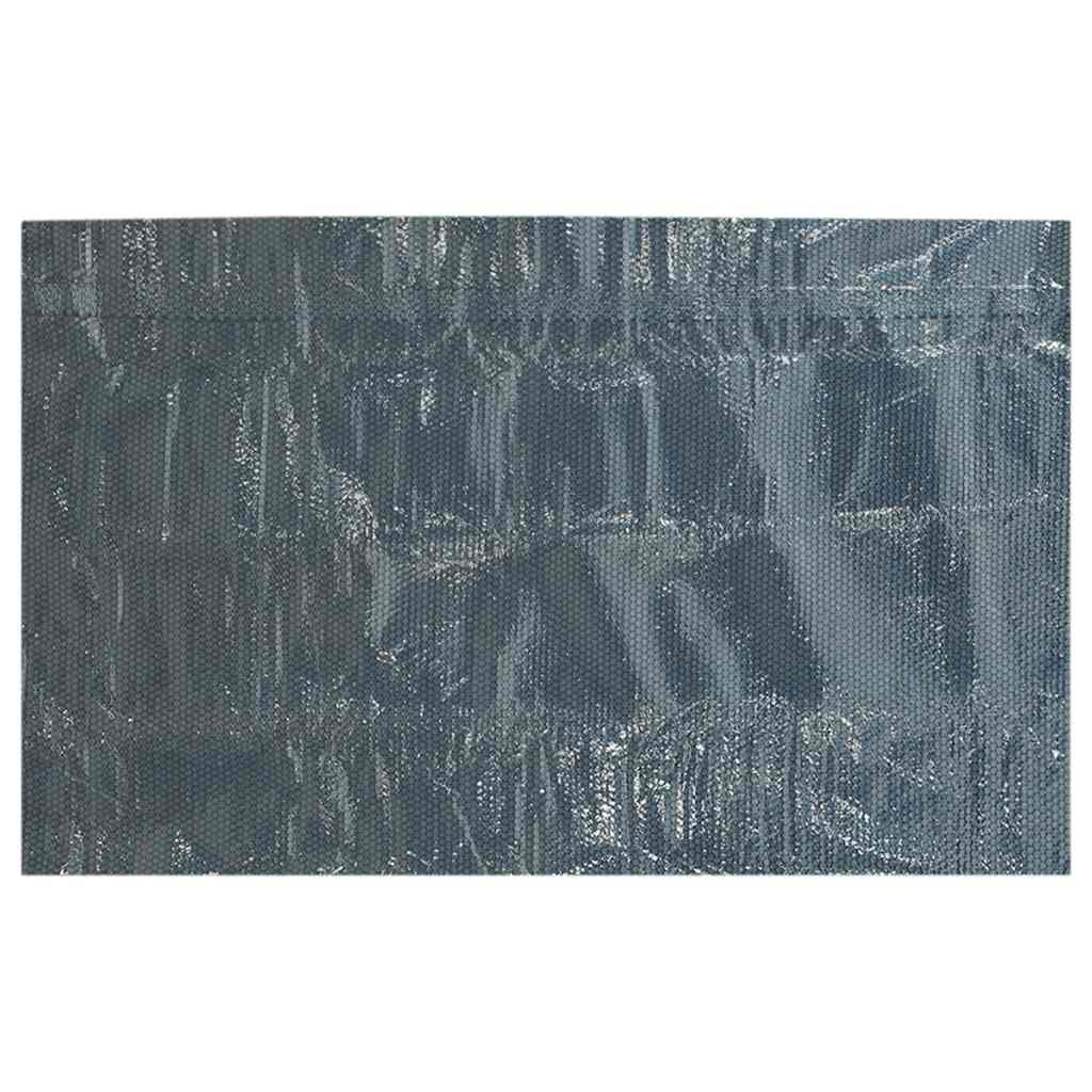 Película para piscina PE solar flutuante 600x400cm preto e azul