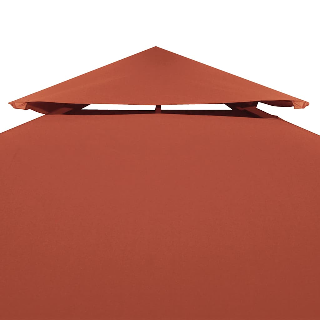 Cobertura gazebo c/ 2 camadas 310 g/m² 4x3 m terracota