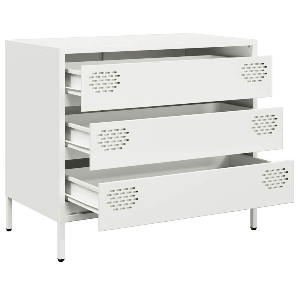Aparador 68x39x58,5 cm aço laminado a frio branco