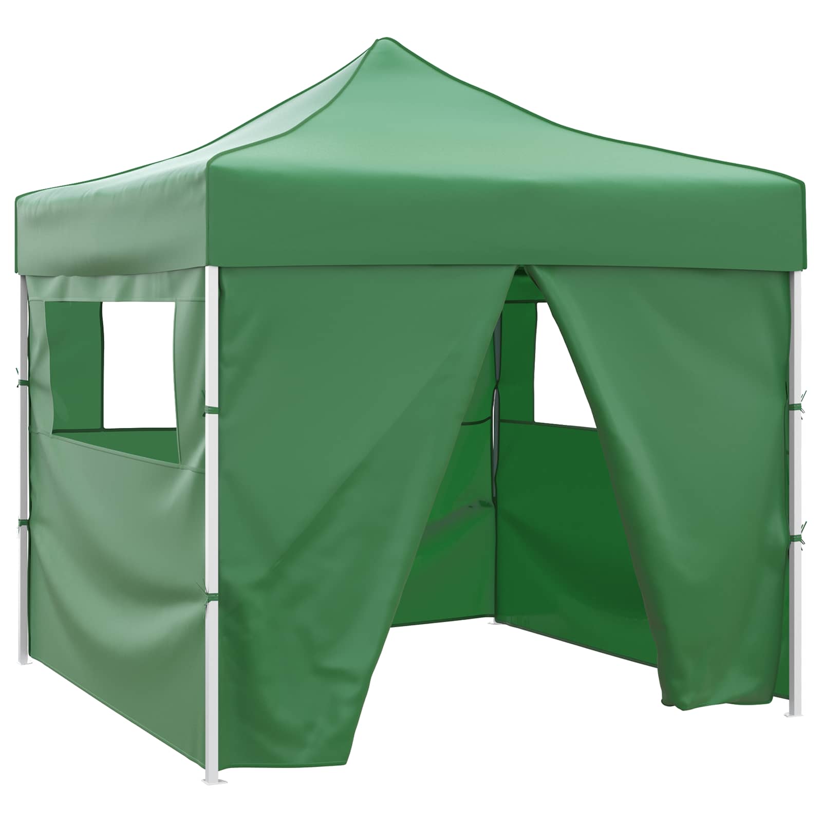 Tenda de festa verde 291 x 291 x 315 cm tecido oxford