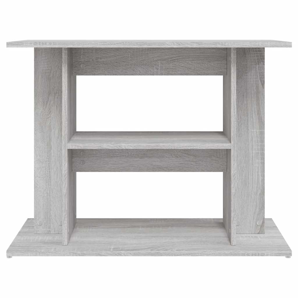 Suporte para aquário cinza sonoma 80x35x60 cm madeira projetada