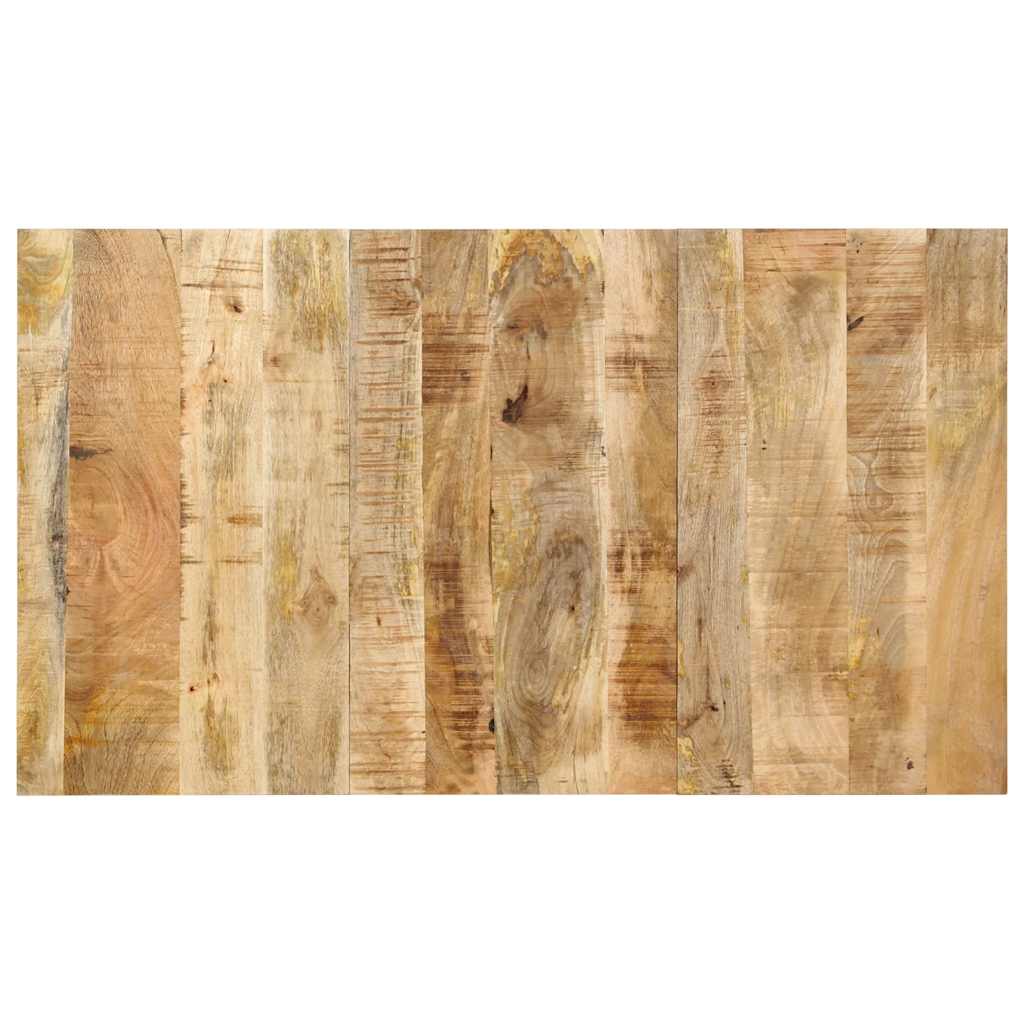 Cabeceira 140 cm madeira de mangueira áspera maciça