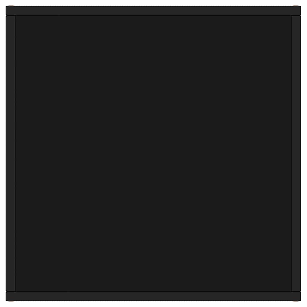 Mesa de centro 60x60x35 cm vidro preto