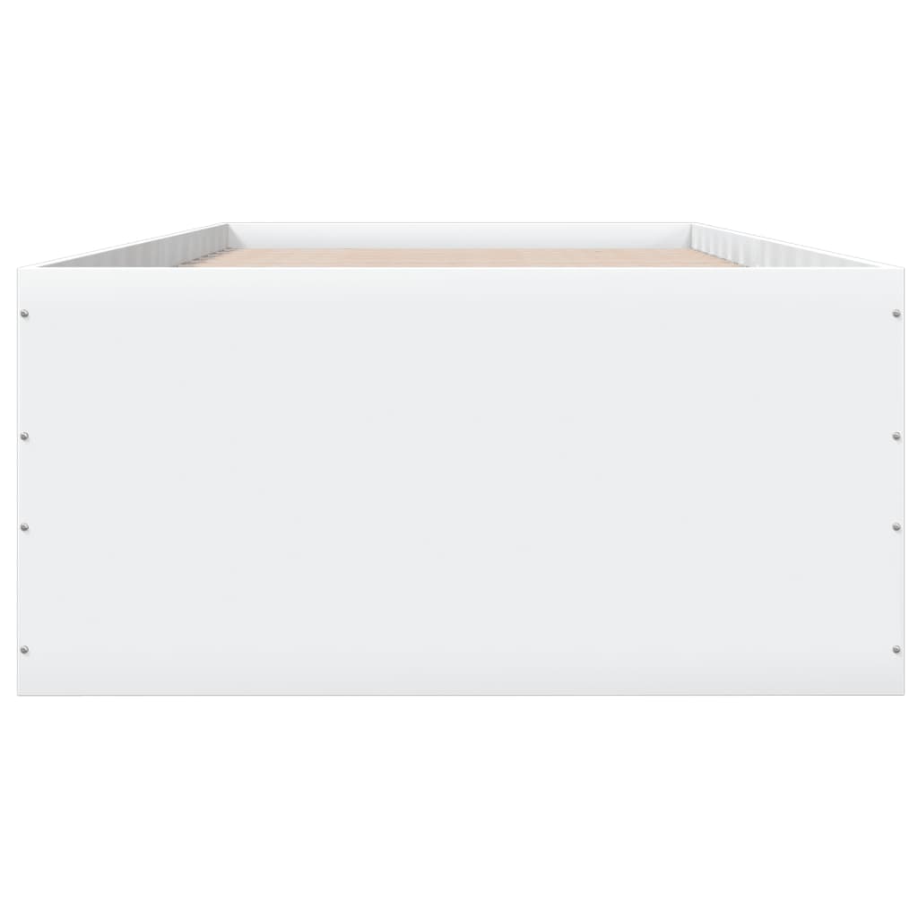 Estrutura de cama 75x190 cm derivados de madeira branco
