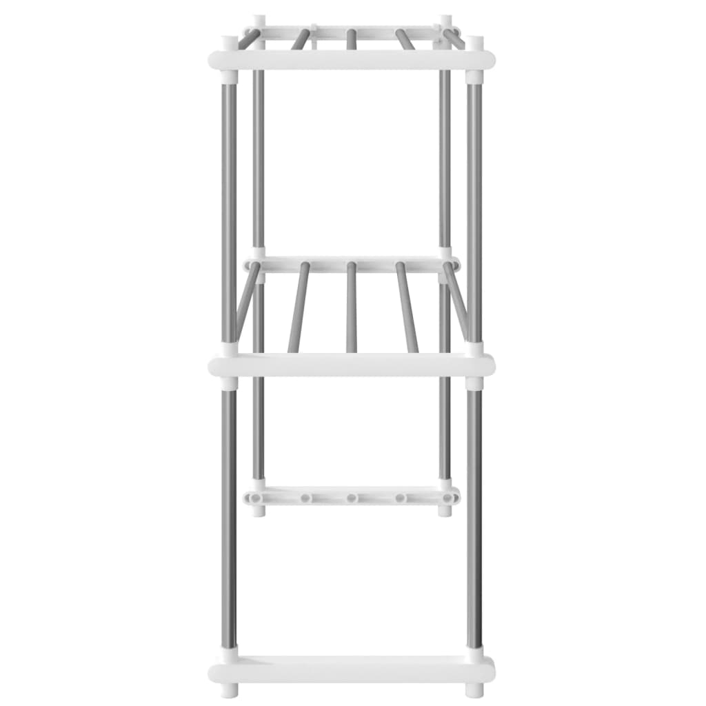Prateleira para micro-ondas 51x27x63 cm alumínio branco