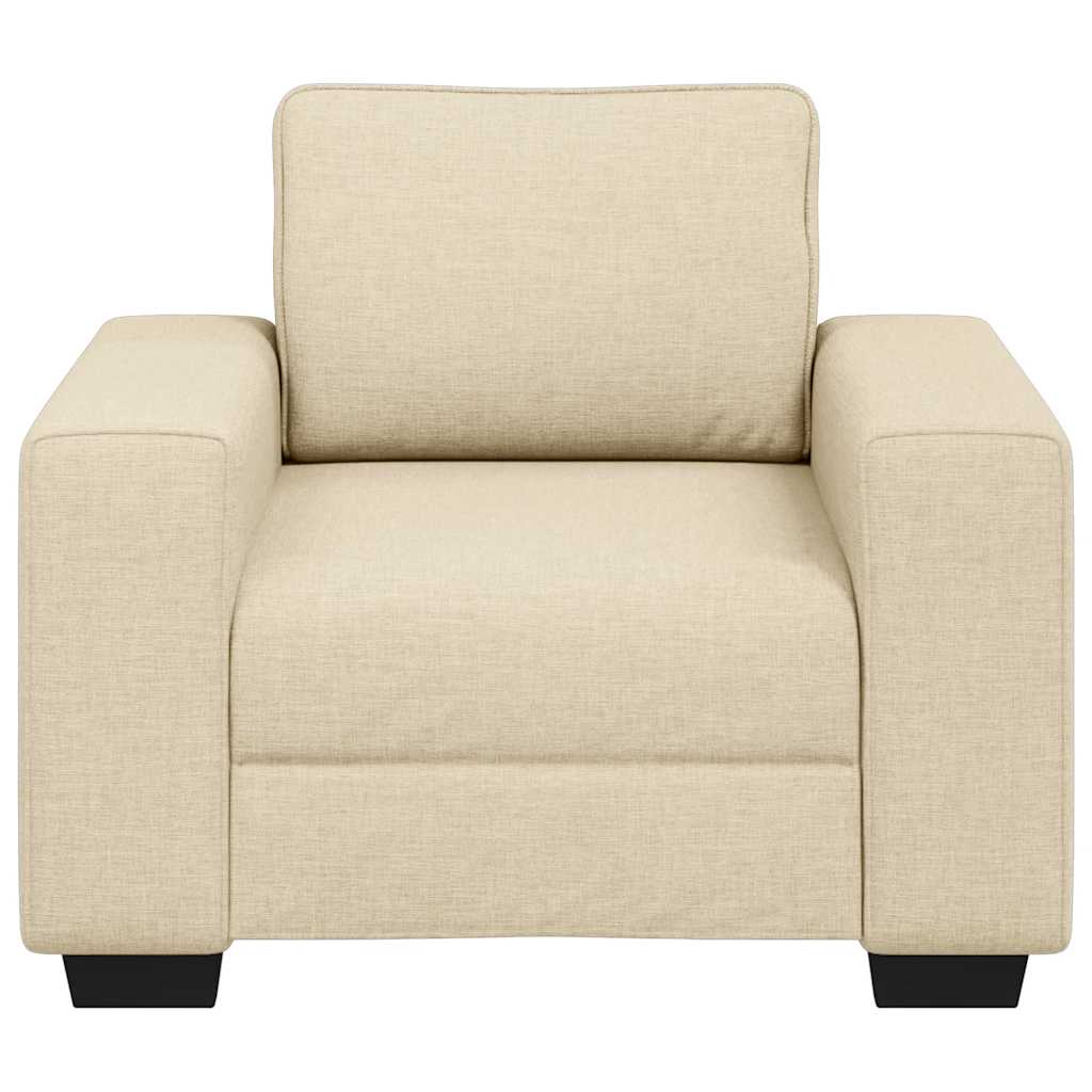 Poltrona 100x77x82 cm tecido cor creme