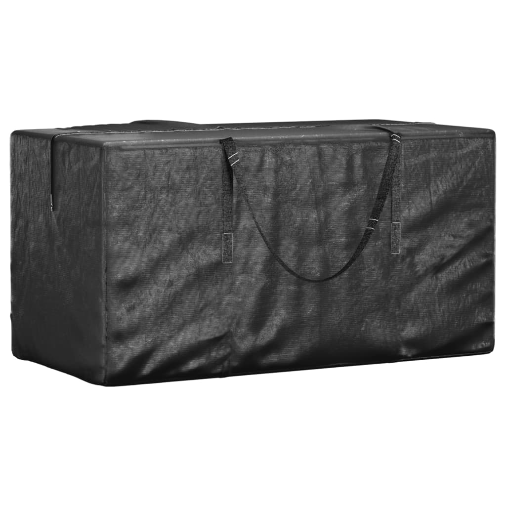 Sacos de arrumação p/ almofadões jardim 2 pcs polietileno preto