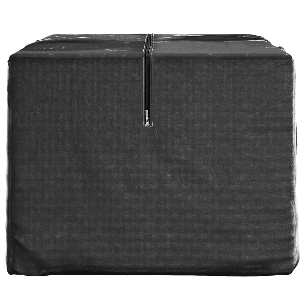 Sacos de arrumação p/ almofadões jardim 2 pcs polietileno preto