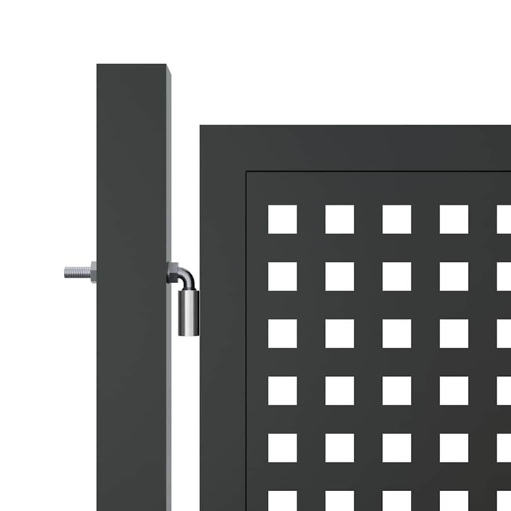 Portão de jardim em aço antracite 400x125 cm