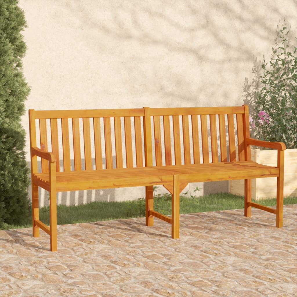 Banco de jardim 180 cm madeira de acácia maciça