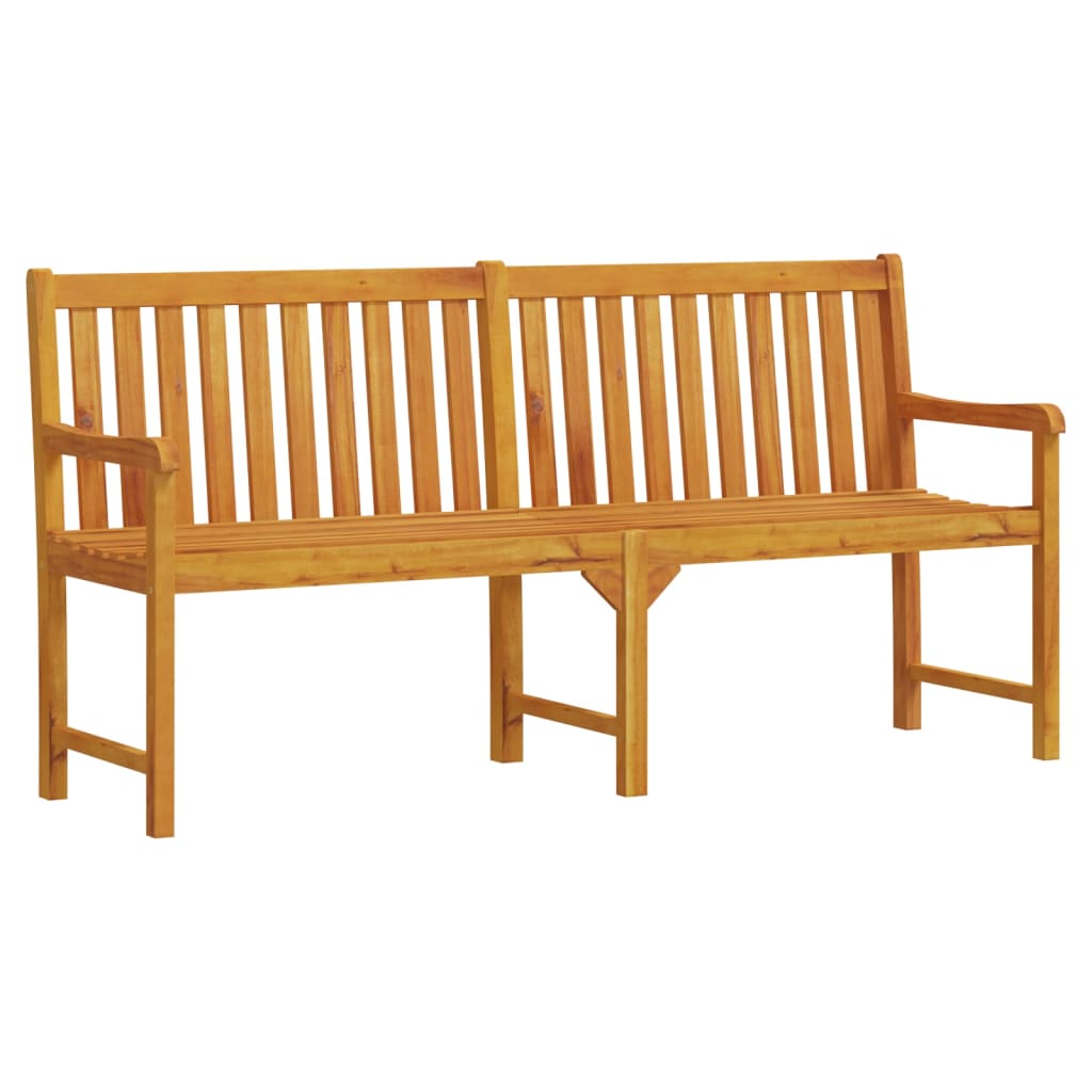 Banco de jardim 180 cm madeira de acácia maciça
