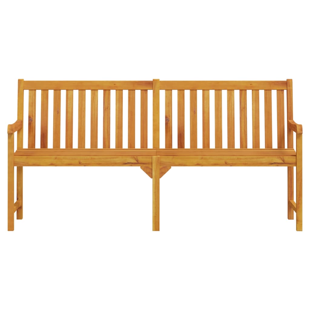 Banco de jardim 180 cm madeira de acácia maciça