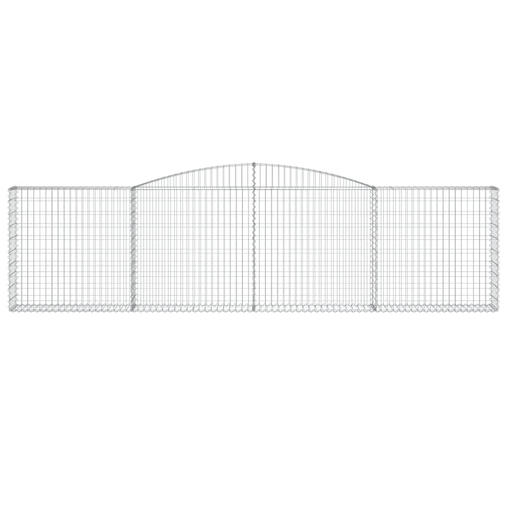 Cesto gabião arqueado 400x30x100/120 cm ferro galvanizado