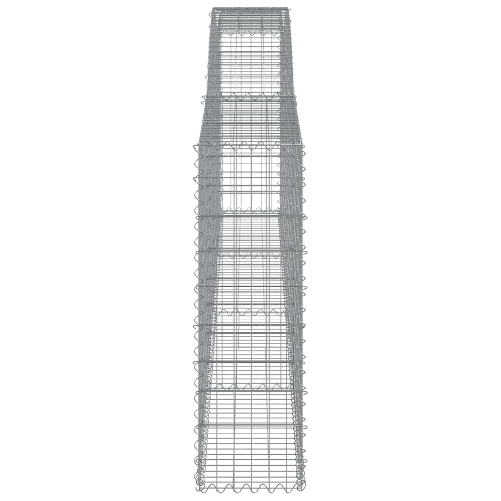 Cesto gabião arqueado 400x30x100/120 cm ferro galvanizado